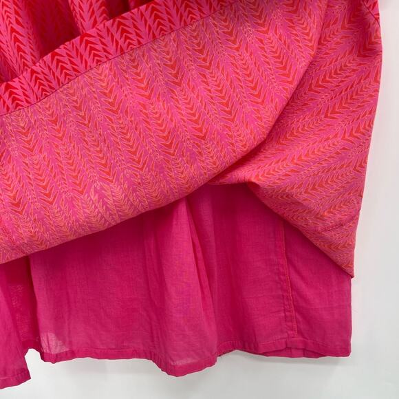 🆕 NWT Layla Printed Tunic Mini Dress Pattern Pocket Boho Pink Orange Red Medium - Picture 11 of 14